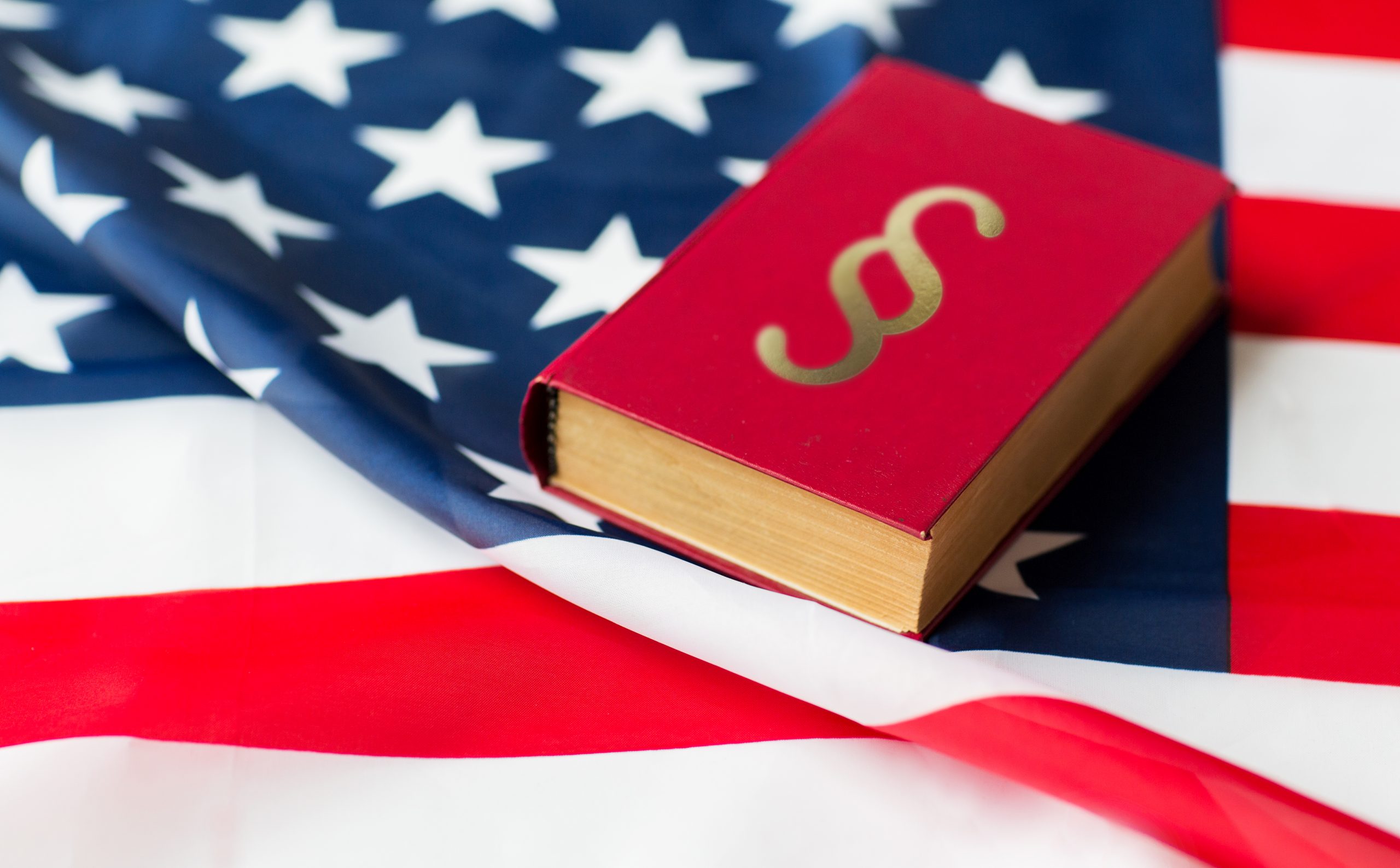 Close Up Of American Flag And Lawbook PEXGLKH Scaled 